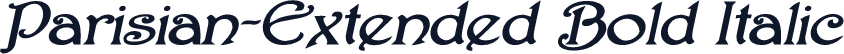 Parisian-Extended Bold Italic