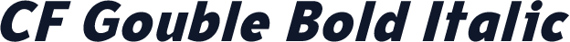 CF Gouble Bold Italic