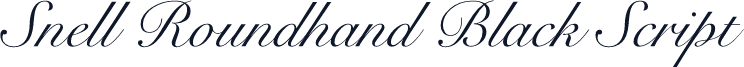 Snell Roundhand Black Script