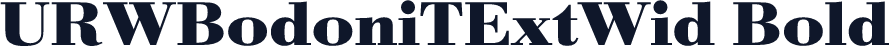 URWBodoniTExtWid Bold