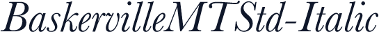 BaskervilleMTStd-Italic