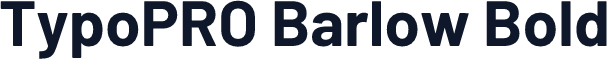 TypoPRO Barlow Bold
