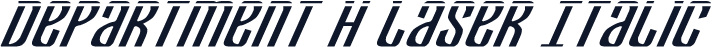 Department H Laser Italic