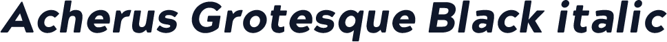 Acherus Grotesque Black italic