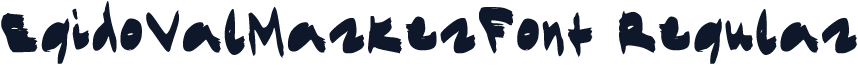 EgidoValMarkerFont Regular