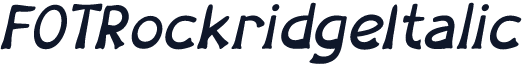 FOTRockridgeItalic