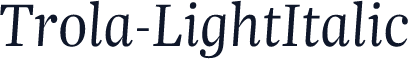 Trola-LightItalic