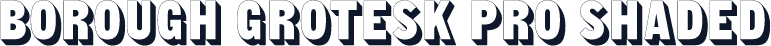 Borough Grotesk Pro Shaded