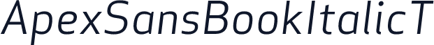 ApexSansBookItalicT