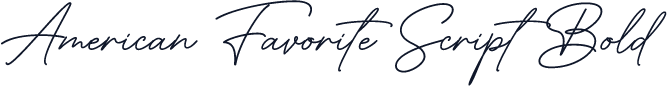 American Favorite Script Bold