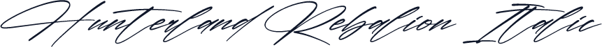 Hunterland Rebalion Italic