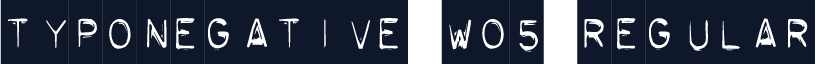 TypoNegative W05 Regular