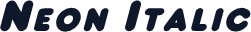 Neon Italic
