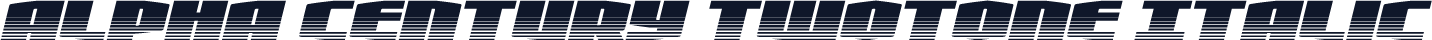 Alpha Century Twotone Italic