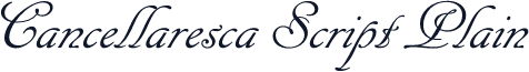 Cancellaresca Script Plain