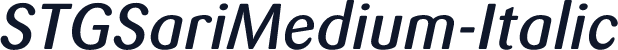 STGSariMedium-Italic