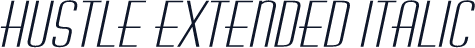 Hustle Extended Italic