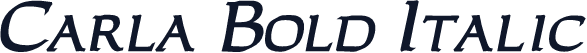 Carla Bold Italic