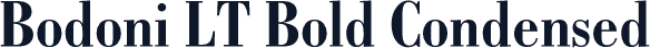 Bodoni LT Bold Condensed