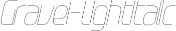 Gravel-LightItalic