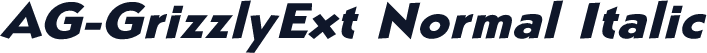 AG-GrizzlyExt Normal Italic