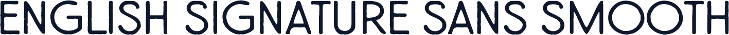 English Signature Sans Smooth