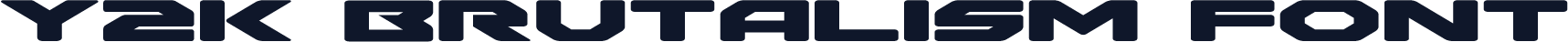 Y2K Brutalism Font
