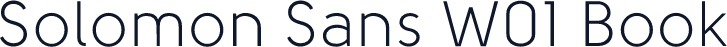 Solomon Sans W01 Book