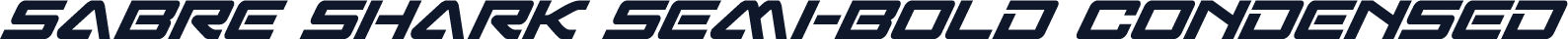 Sabre Shark Semi-Bold Condensed