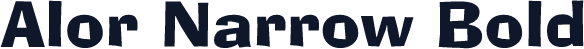 Alor Narrow Bold