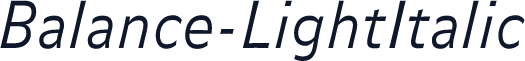 Balance-LightItalic