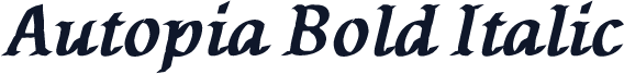Autopia Bold Italic