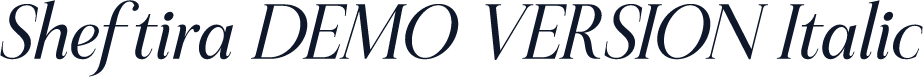 Sheftira DEMO VERSION Italic