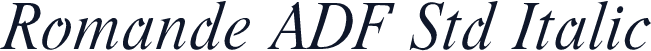 Romande ADF Std Italic