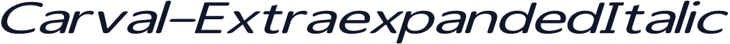 Carval-ExtraexpandedItalic