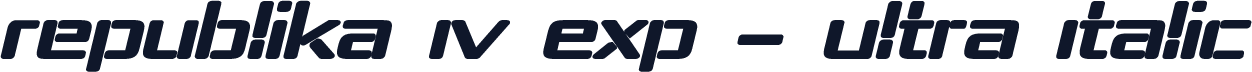 Republika IV Exp - Ultra Italic