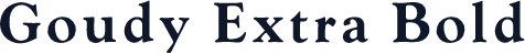 Goudy Extra Bold