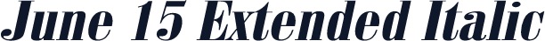 June 15 Extended Italic