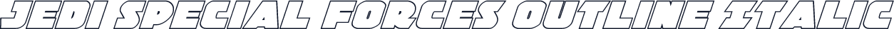 Jedi Special Forces Outline Italic