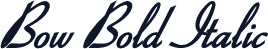 Bow Bold Italic