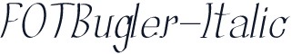FOTBugler-Italic