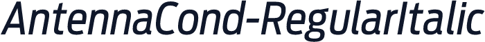 AntennaCond-RegularItalic