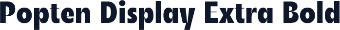 Popten Display Extra Bold