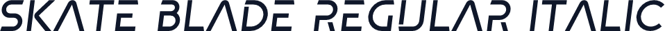 Skate blade Regular Italic