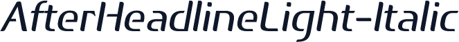 AfterHeadlineLight-Italic
