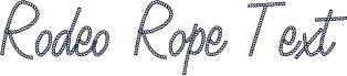 Rodeo Rope Text