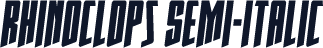 Rhinoclops Semi-Italic