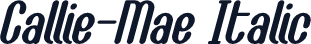 Callie-Mae Italic