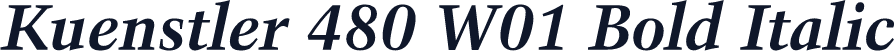 Kuenstler 480 W01 Bold Italic