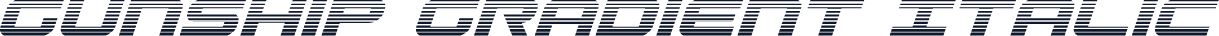 Gunship Gradient Italic